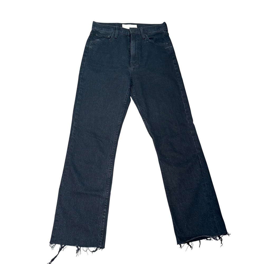 Mother Superior High Waisted Rider Skimp Jeans Whos Sorry Now Black Size 27